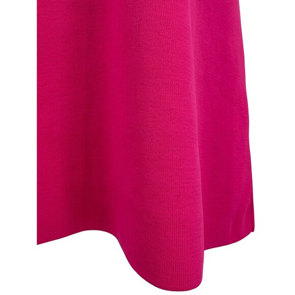 NWT Zara Hot Pink Knit Square Neck Ribbed A-Line Bodycon Barbiecore Mini Dress S - Picture 9 of 16